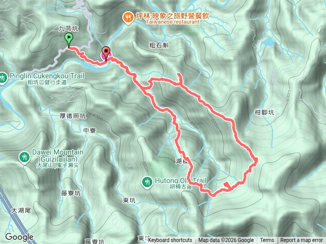 雙坪路一段119號、虎寮潭吊潭、虎寮潭12號、虎寮潭南峰、虎寮潭山、柑腳坑山、胡桶古道、胡桶遺址、虎寮潭16號