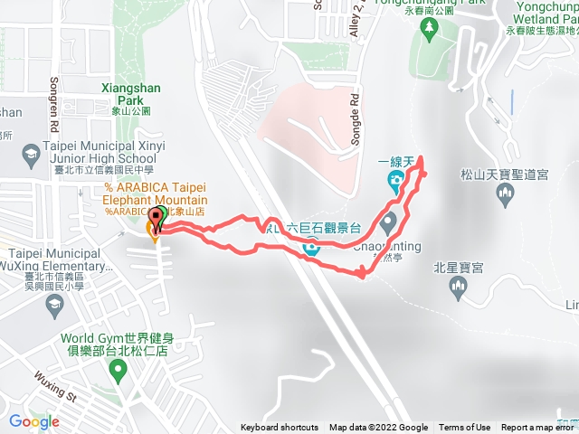 象山親山步道入口一線天返回