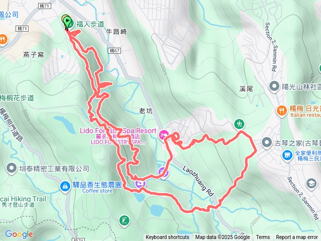 20251127福人步道連走保甲古道一圈預覽圖