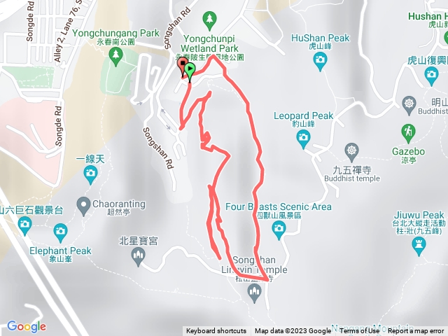 20220605獅山溪步道、獅山、豹山溪步道連走