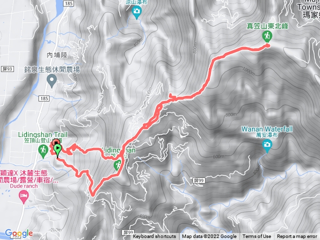 笠頂山到真笠山