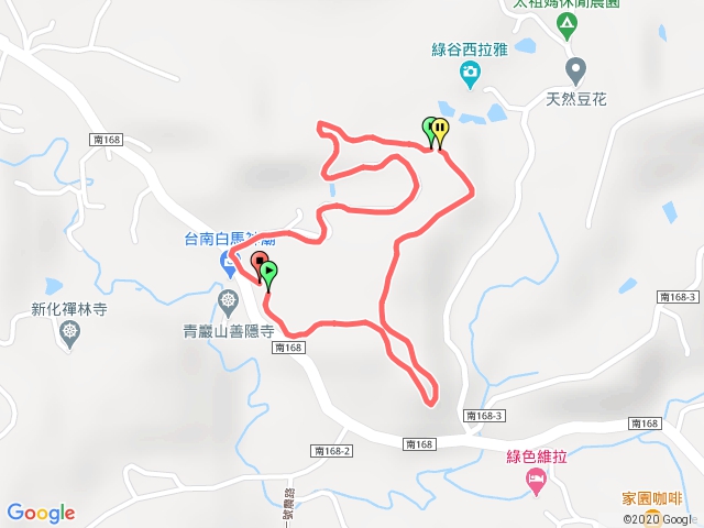 台南新化中興林場白馬神廟登山口