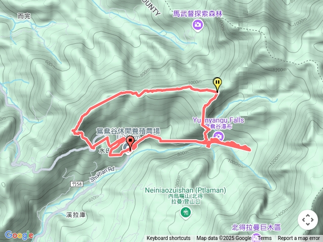 鴛鴦谷瀑布-蓮包山-馬武督山主西南 逆時環走預覽圖