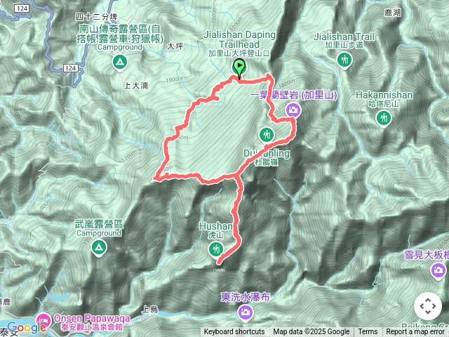 大坪-加里山-虎山-騰龍山-大坪