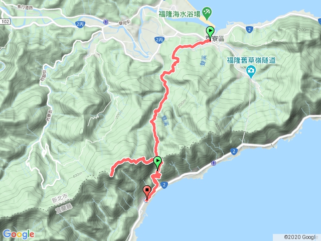 草嶺古道(福隆火車站至大里火車站)、灣坑頭山