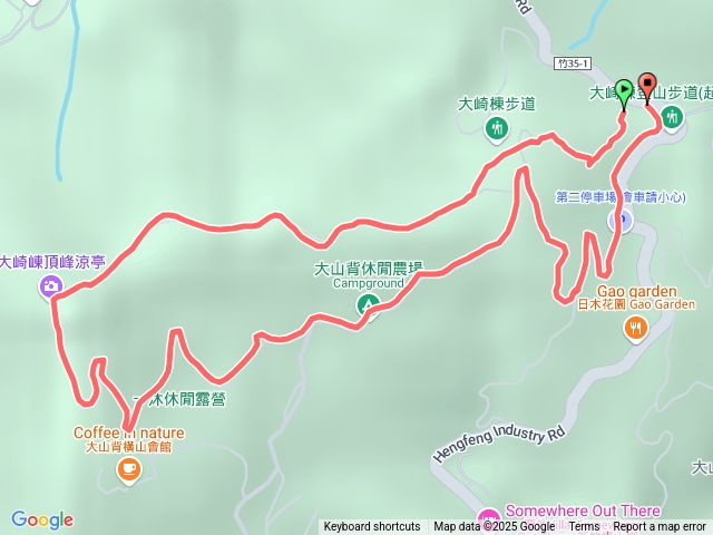 橫山大崎棟登山步道