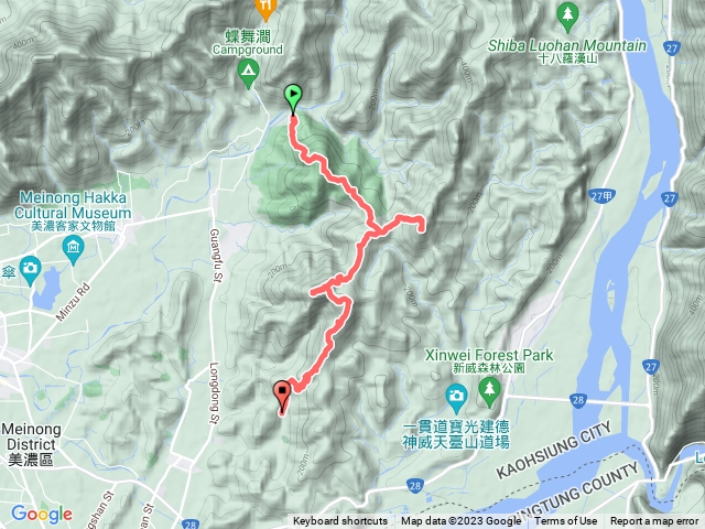 九芎林山、九茶山、大崩逢山、茶頂山