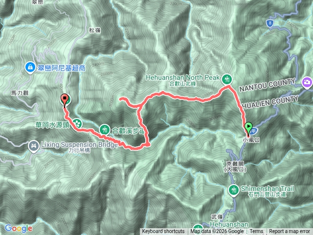 合歡北西峰下華岡預覽圖