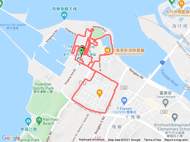 南寮漁港夜跑