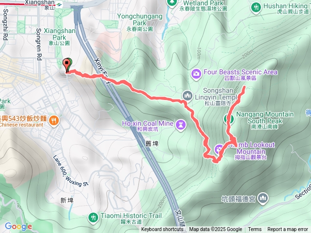 20250907象山登山口到九五峯再回象山登山口