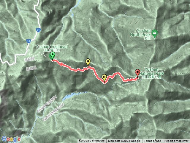 玉山登山口到排雲