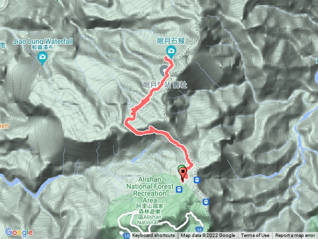 眠月線從山閣飯店出發