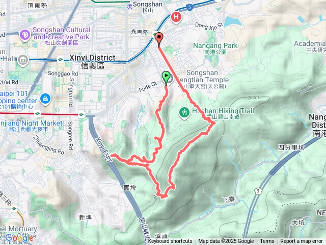 四獸山縱走預覽圖