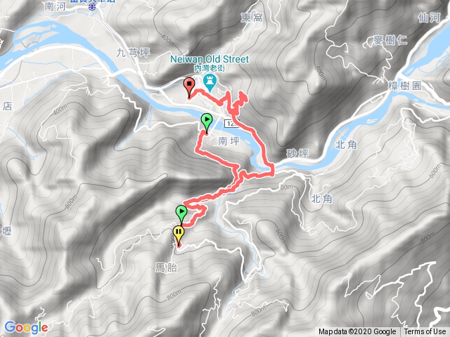 南坪古道-馬胎古道-內灣山-內灣老街