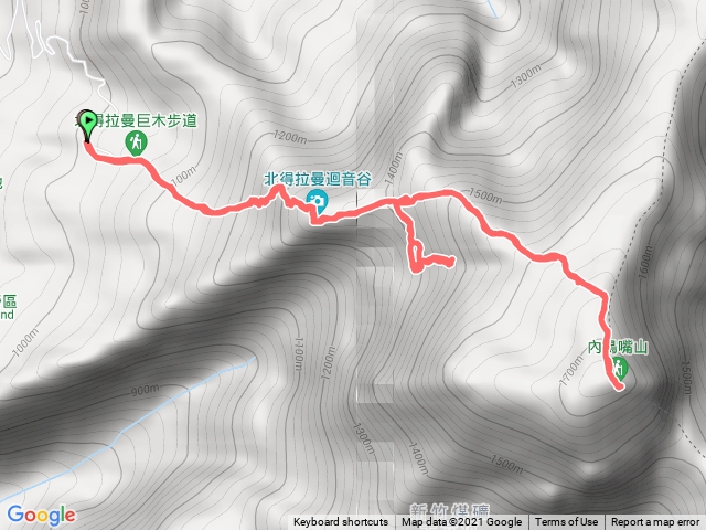 北得拉曼+內鳥嘴山Y型