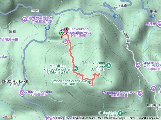 小油坑- 七星山南峰- 七星山主峰