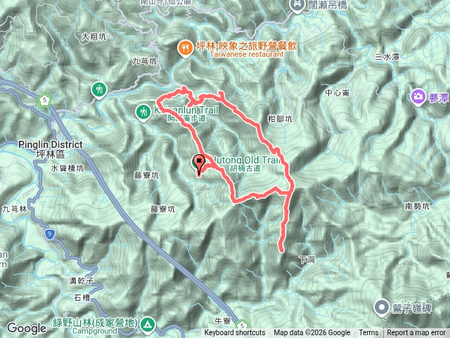 建牌崙、梳妝三山、虎寮潭山、開眼崙