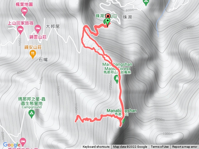 馬那邦山-覺得單純珠湖線折返太無聊所以多走一小段