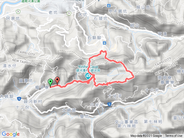 銀河洞往四面頭山經六分山O形