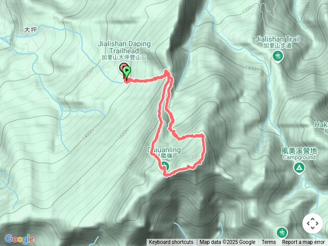 加里山，大坪登山口