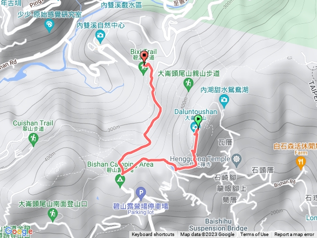 大崙頭山白石公園親山健行