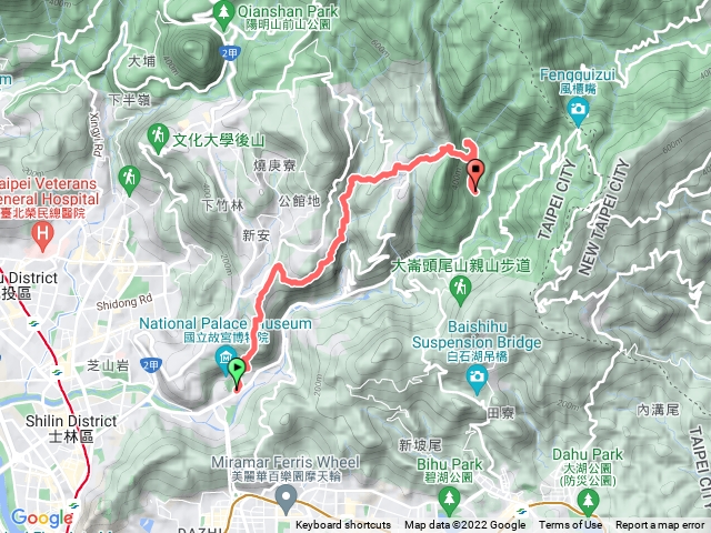 ⛰️故宮博物院→狗殷勤古道(尾崙水圳)→坪頂古圳→聖人瀑布-📆2022.07.03