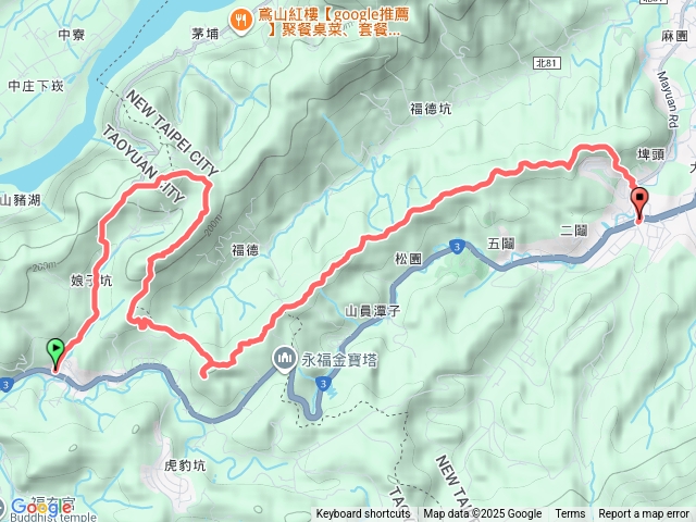 20251128大溪-娘子坑站-烏塗窟山-環大台北天際線第九段-壽山-二鬮山西南峰-石牛山-二鬮山-三峽中央社區站