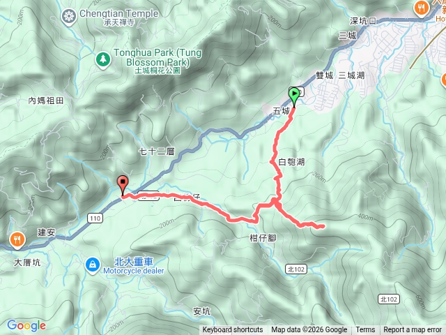 新店-安坑路3段571巷進-十七寮山-保儀宮出