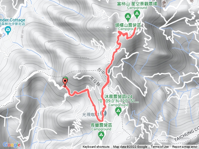 台中/新社/頭拒山，H1127m（一等三角點）