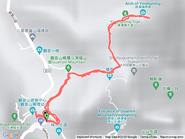 果實山林健走。硬漢嶺