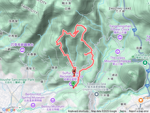 20250201六六登山隊北投十八份頂湖山中正山O形