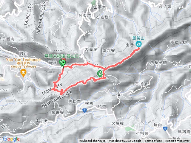 二格山+南邦寮山+筆架山o型