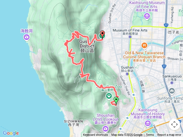 南壽山進北壽山出
