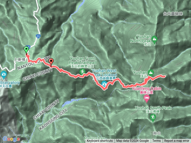 玉山主峰+玉山東峰 (20231203,含休息107分鐘)