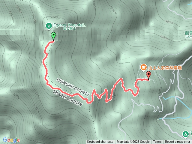 鵝公髻山(山頂回程預覽圖