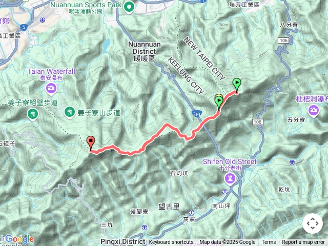 五四縱走:五分山-姜子寮山