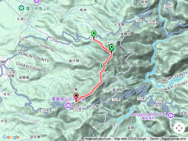 雲嘉五連峰縱走-華山起登（單程）