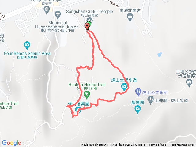 20211118 虎山溪步道、虎山山腰步道