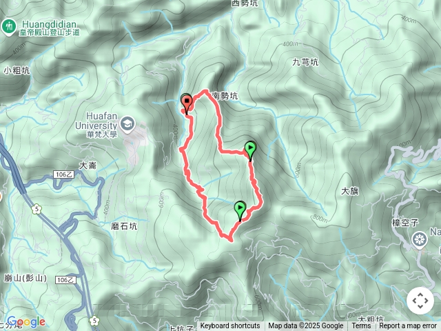 小尖山北峰小尖山南勢坑大尖人頭面山南勢坑山南勢坑越嶺古道O型
