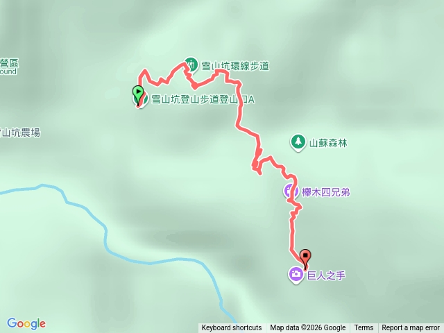 雪山坑步道A進B出預覽圖