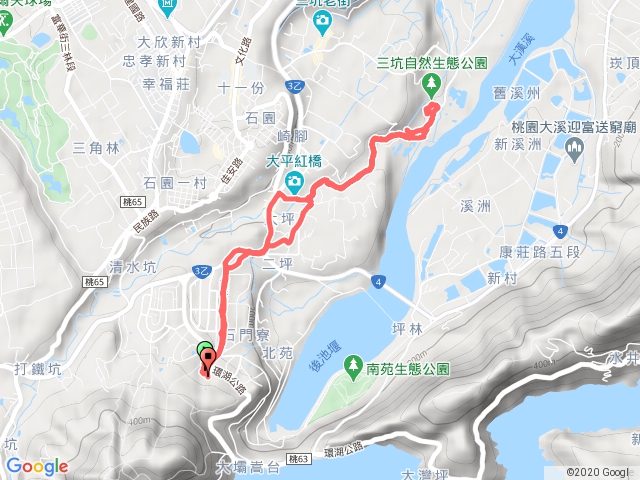 圓桌中心到三坑自然生態公園