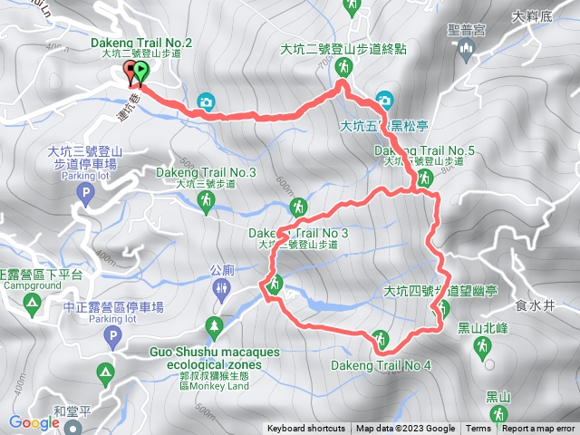 20231119台中大坑2-3-4-5登山步道來回連走