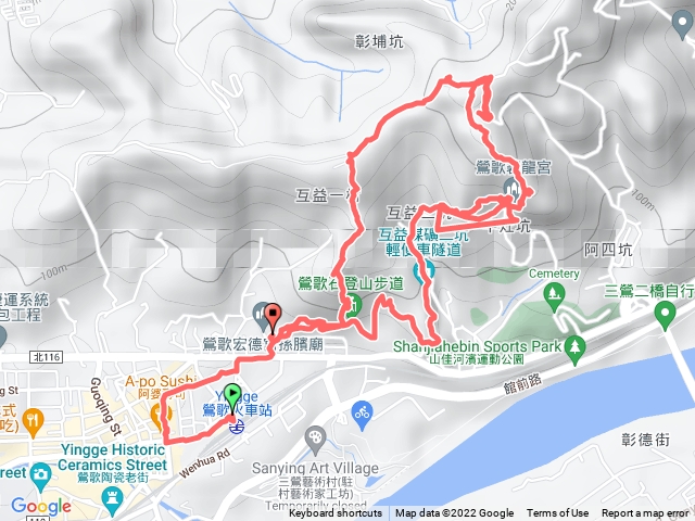 孫龍步道➡️鶯歌石➡️鶯歌石山➡️彰埔坑山➡️牛灶坑山➡️碧龍宮➡️碧龍步道➡️宏德宮(孫嬪廟）