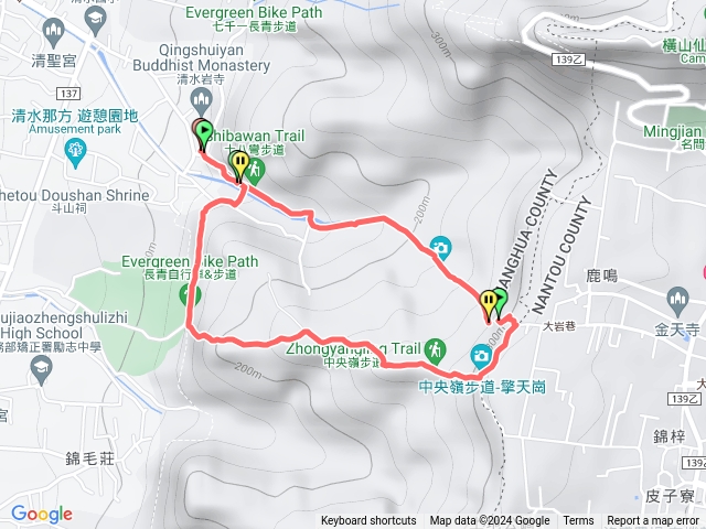 清水岩（18彎 中央嶺 五峰 長青）