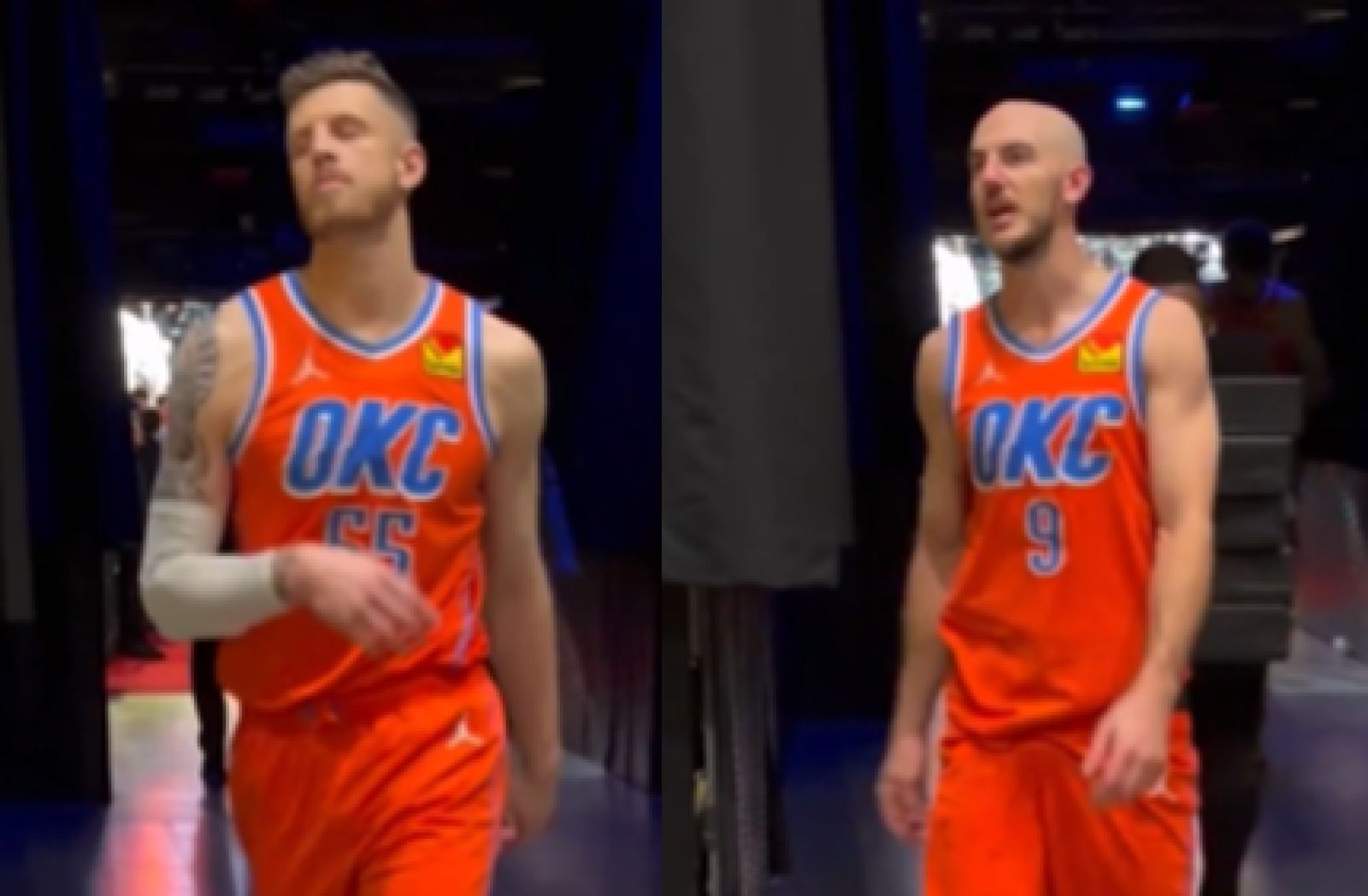 【影片】Caruso不滿最後時刻吹判賽後爆粗口！Hartenstein也認為補籃被犯規