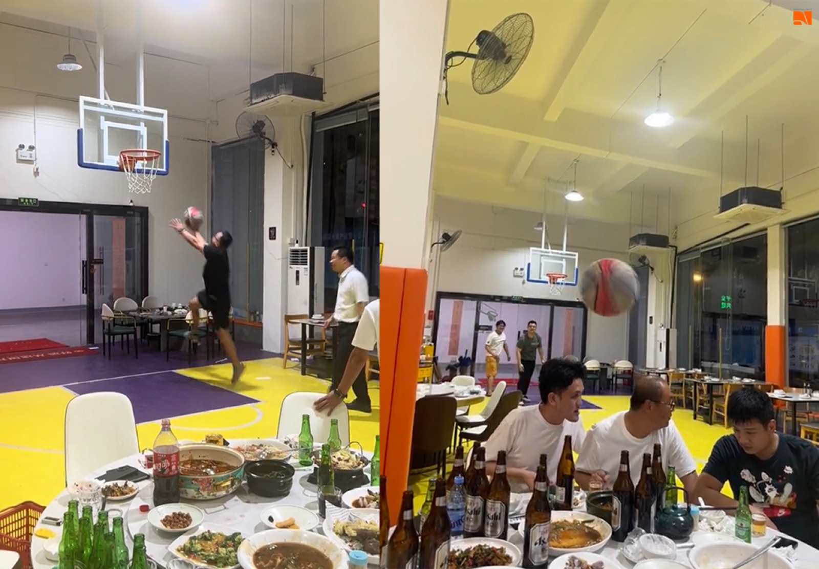 【影片】吃完飯可以立刻在餐廳打球！福州海鮮餐廳新穎設計迎爆紅
