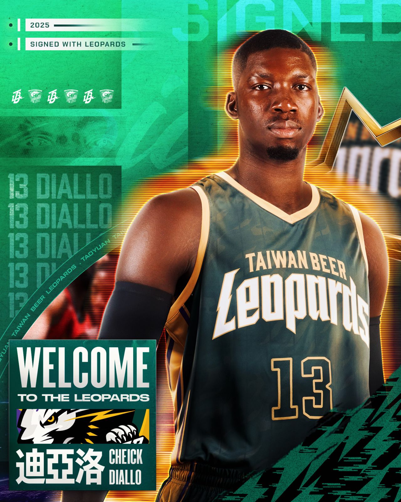 多年NBA資歷洋將來了！雲豹宣布簽下Cheick Diallo