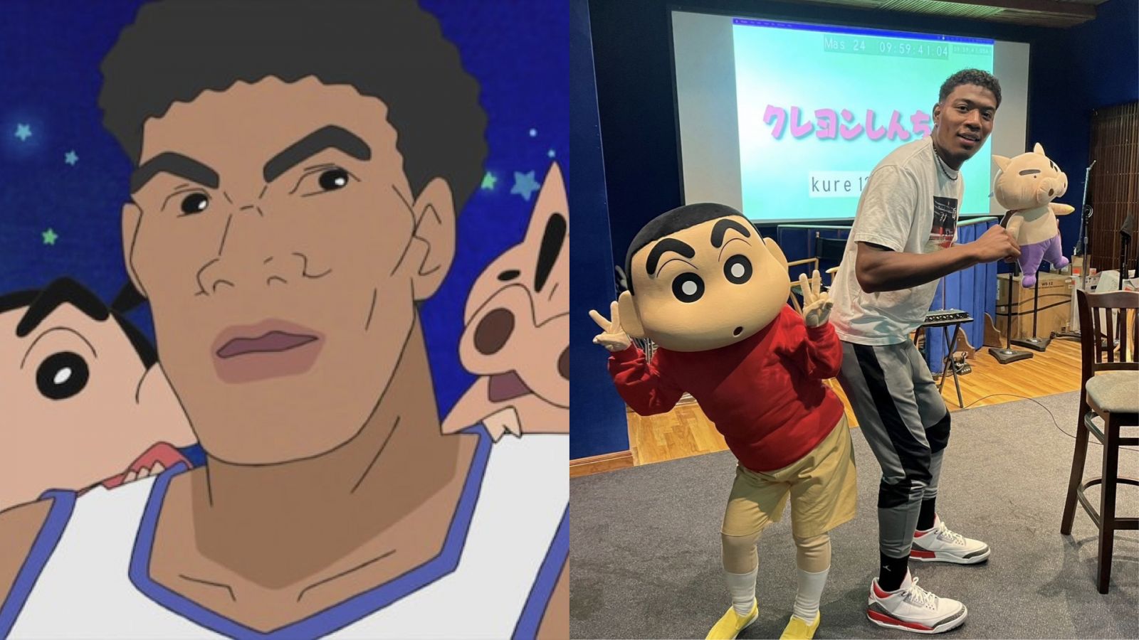 NBA / 八村壘登上「蠟筆小新」動畫 與小新和左衛門一起抵抗隕石攻擊! | 籃球筆記