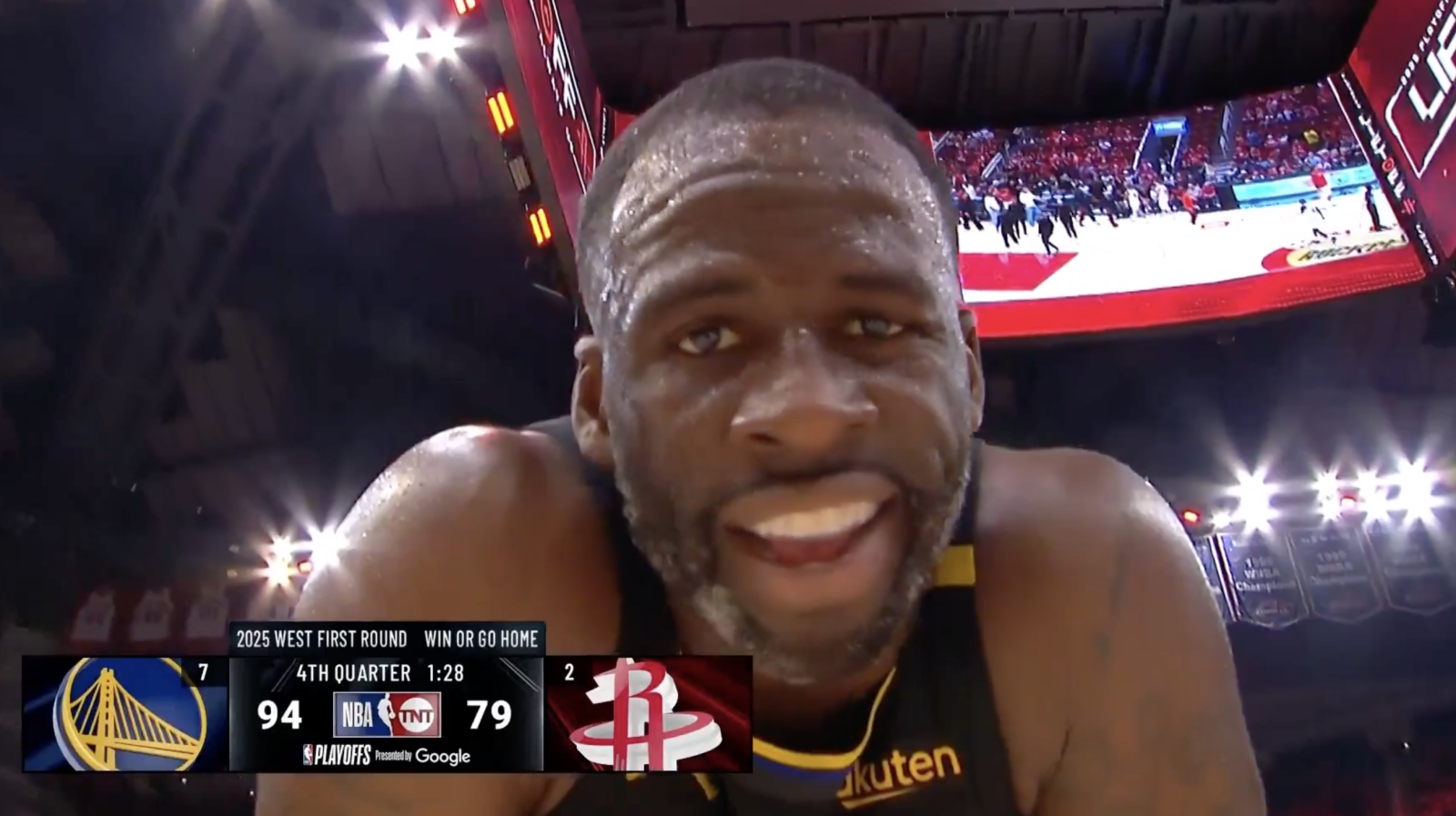 【影片】NBA / 殺人誅心！Draymond向火箭球迷道晚安：「是真的晚安」
