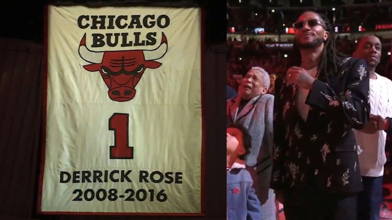 【影片】由孩子們親自按下按鈕！Derrick Rose的1號球衣正式高掛公牛主場